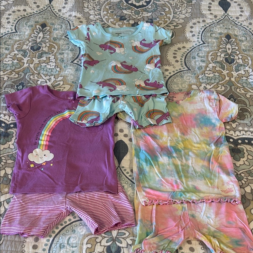 Carter's and Vaenait Toddler Set of 3 PJs